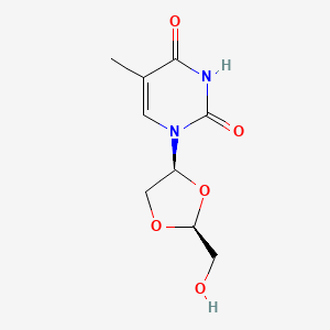 molecular formula C9H12N2O5 B12995178 (+)-L-beta-DioxalaneT CAS No. 145414-65-9