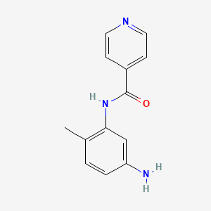 molecular formula C13H13N3O B1299519 N-(5-Amino-2-methyl-phenyl)-isonicotinamide CAS No. 436089-25-7