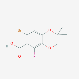 7-bromo-5-fluoro-2,2-dimethyl-3H-1,4-benzodioxine-6-carboxylic acid