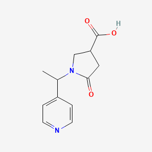 5-Oxo-1-(1-(pyridin-4-yl)ethyl)pyrrolidine-3-carboxylic acid