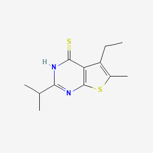 5-Ethyl-2-isopropyl-6-methylthieno[2,3-d]pyrimidine-4-thiol