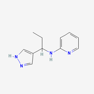 N-(1-(1H-Pyrazol-4-yl)propyl)pyridin-2-amine