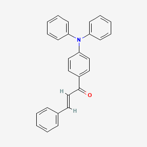 molecular formula C27H21NO B12995305 1-(4-(Diphenylamino)phenyl)-3-phenylprop-2-en-1-one 