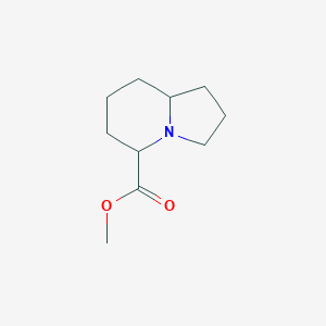 molecular formula C10H17NO2 B12995315 Methyl octahydroindolizine-5-carboxylate 