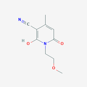 6-Hydroxy-1-(2-methoxyethyl)-4-methyl-2-oxo-1,2-dihydropyridine-3-carbonitrile