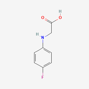 molecular formula C8H8FNO2 B1299533 N-(4-氟苯基)甘氨酸 CAS No. 351-95-1