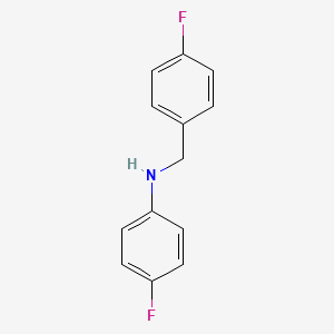 molecular formula C13H11F2N B1299535 4-氟-N-[(4-氟苯基)甲基]苯胺 CAS No. 80143-73-3