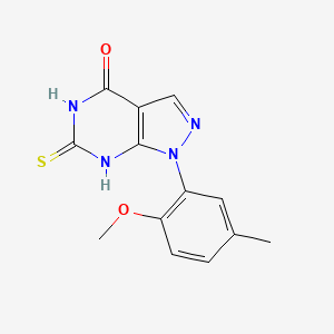 6-Mercapto-1-(2-methoxy-5-methylphenyl)-1H-pyrazolo[3,4-d]pyrimidin-4(5H)-one