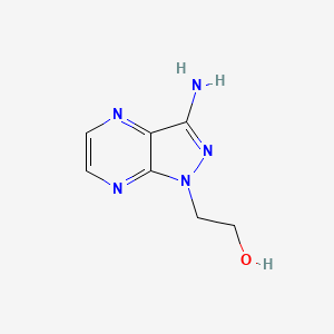 2-(3-Amino-1H-pyrazolo[3,4-b]pyrazin-1-yl)ethanol