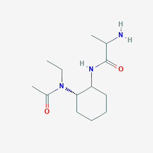 N-[(2S)-2-[acetyl(ethyl)amino]cyclohexyl]-2-aminopropanamide