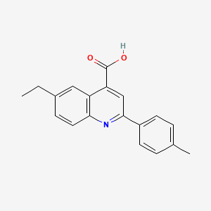 B1299540 6-Ethyl-2-(4-methylphenyl)quinoline-4-carboxylic acid CAS No. 436091-46-2