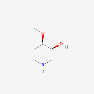 molecular formula C6H13NO2 B12995403 Rel-(3S,4R)-4-methoxypiperidin-3-ol 