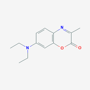 2H-1,4-Benzoxazin-2-one, 7-(diethylamino)-3-methyl-