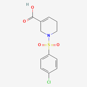 1-((4-Chlorophenyl)sulfonyl)-1,2,5,6-tetrahydropyridine-3-carboxylic acid