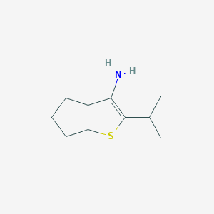 2-Isopropyl-5,6-dihydro-4H-cyclopenta[b]thiophen-3-amine