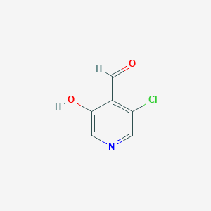 molecular formula C6H4ClNO2 B12995444 3-Chloro-5-hydroxyisonicotinaldehyde 