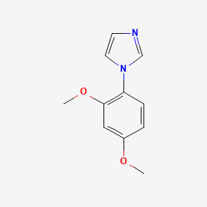 molecular formula C11H12N2O2 B12995449 1-(2,4-Dimethoxyphenyl)-1H-imidazole 