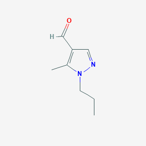 molecular formula C8H12N2O B1299548 5-甲基-1-丙基-1H-吡唑-4-甲醛 CAS No. 890652-02-5