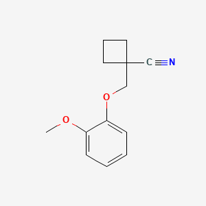 1-((2-Methoxyphenoxy)methyl)cyclobutanecarbonitrile