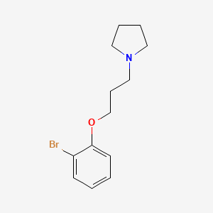 molecular formula C13H18BrNO B1299556 1-(3-(2-溴苯氧基)丙基)吡咯烷 CAS No. 415937-02-9