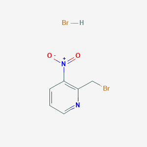 molecular formula C6H6Br2N2O2 B12995562 2-(Bromomethyl)-3-nitropyridine hydrobromide 