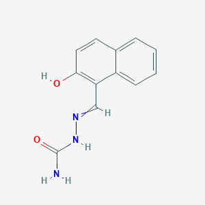 molecular formula C12H11N3O2 B1299557 Hydrazinecarboxamide, 2-[(2-hydroxy-1-naphthalenyl)methylene]- 