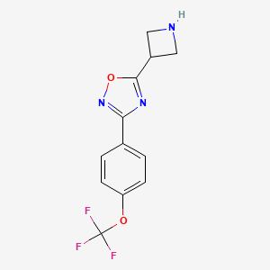 5-(Azetidin-3-yl)-3-(4-(trifluoromethoxy)phenyl)-1,2,4-oxadiazole