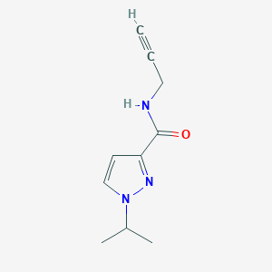 molecular formula C10H13N3O B12995579 1-Isopropyl-N-(prop-2-yn-1-yl)-1H-pyrazole-3-carboxamide 