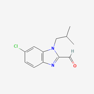 6-Chloro-1-isobutyl-1H-benzo[d]imidazole-2-carbaldehyde