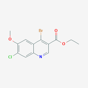 Ethyl 4-bromo-7-chloro-6-methoxyquinoline-3-carboxylate