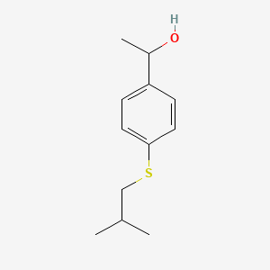 molecular formula C12H18OS B12995669 1-(4-(Isobutylthio)phenyl)ethanol 