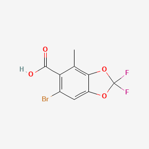 6-Bromo-2,2-difluoro-4-methylbenzo[d][1,3]dioxole-5-carboxylic acid