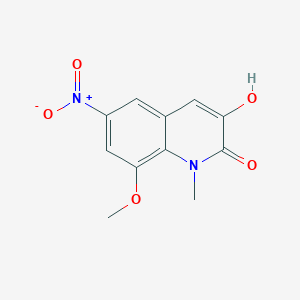 3-hydroxy-8-methoxy-1-methyl-6-nitroquinolin-2(1H)-one