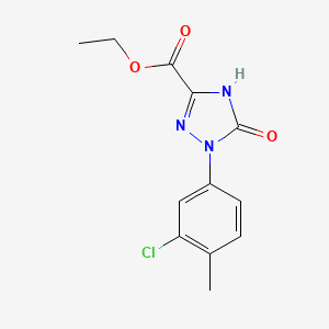 Ethyl 1-(3-chloro-4-methylphenyl)-2,5-dihydro-5-oxo-1H-1,2,4-triazole-3-carboxylate