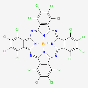 molecular formula C32Cl16FeN8 B12995719 (Hexadecachlorophthalocyaninato)iron 