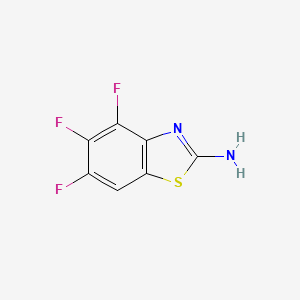 molecular formula C7H3F3N2S B1299578 2-氨基-4,5,6-三氟苯并噻唑 CAS No. 328037-32-7