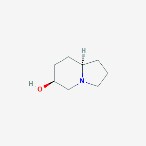 molecular formula C8H15NO B12995809 (6S,8AR)-octahydroindolizin-6-ol 