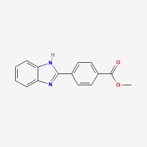 molecular formula C15H12N2O2 B1299582 4-(1H-苯并[d]咪唑-2-基)苯甲酸甲酯 CAS No. 100880-52-2