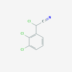 molecular formula C8H4Cl3N B12995879 2-Chloro-2-(2,3-dichlorophenyl)acetonitrile 