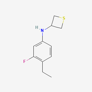 N-(4-Ethyl-3-fluorophenyl)thietan-3-amine