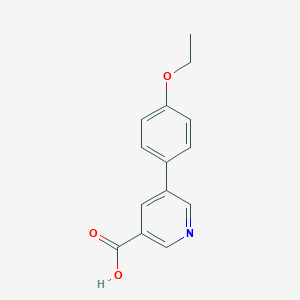 molecular formula C14H13NO3 B12995897 5-(4-Ethoxyphenyl)nicotinic acid 