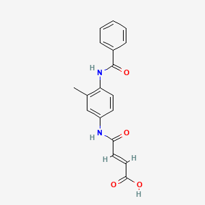 4-((4-Benzamido-3-methylphenyl)amino)-4-oxobut-2-enoic acid