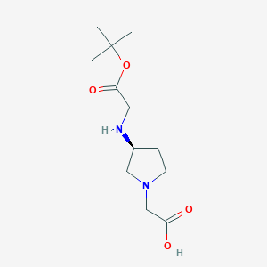 (S)-2-(3-((2-(tert-Butoxy)-2-oxoethyl)amino)pyrrolidin-1-yl)aceticacid