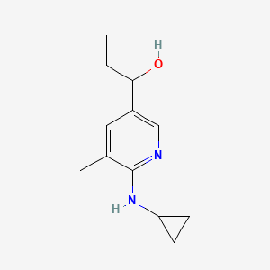 1-(6-(Cyclopropylamino)-5-methylpyridin-3-yl)propan-1-ol