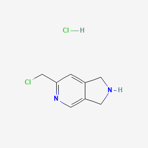 6-(Chloromethyl)-2,3-dihydro-1H-pyrrolo[3,4-c]pyridine hydrochloride