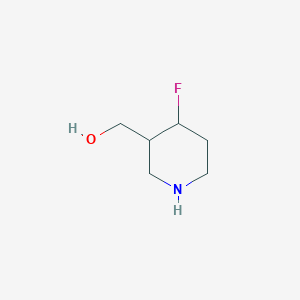 molecular formula C6H12FNO B12995978 (4-Fluoropiperidin-3-yl)methanol 