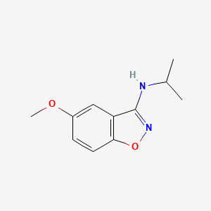 molecular formula C11H14N2O2 B12995984 N-Isopropyl-5-methoxybenzo[d]isoxazol-3-amine 