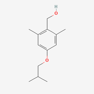 molecular formula C13H20O2 B12996039 (4-Isobutoxy-2,6-dimethylphenyl)methanol 