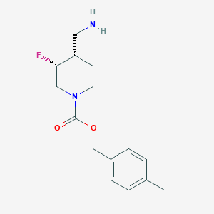 Rel-4-methylbenzyl (3R,4S)-4-(aminomethyl)-3-fluoropiperidine-1-carboxylate