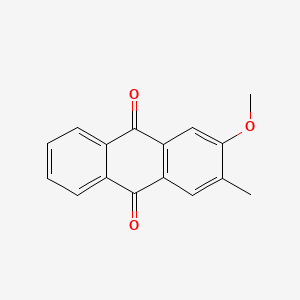 molecular formula C16H12O3 B12996064 2-Methoxy-3-methylanthracene-9,10-dione CAS No. 17241-42-8